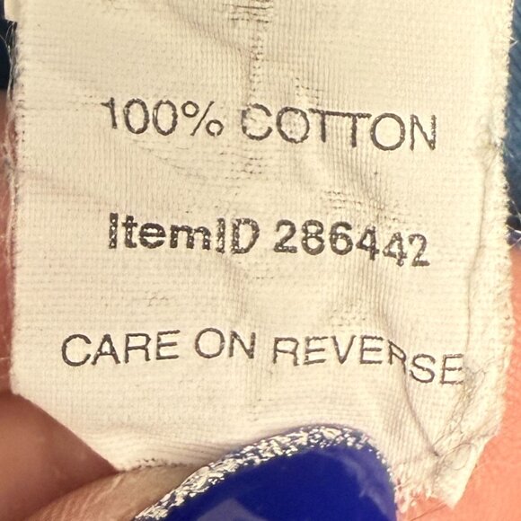 Women's L.L. BEAN Cardigan Sweater Cotton V-Neck Button Indigo Blue- Size S - Picture 6 of 7